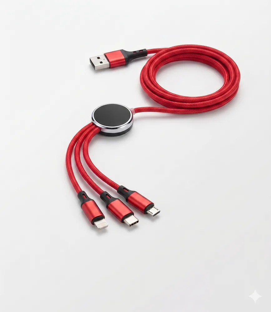 Charging Cable Long RED